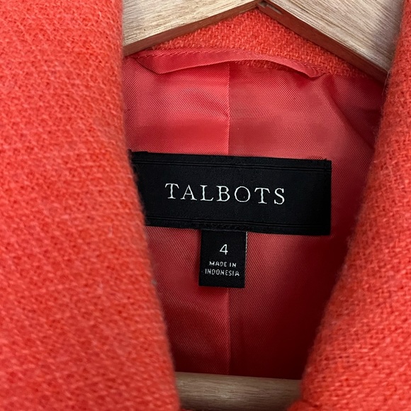 {Talbots} Wool Blend Short Jacket with Button Closure - Womens 4 - Picture 8 of 9